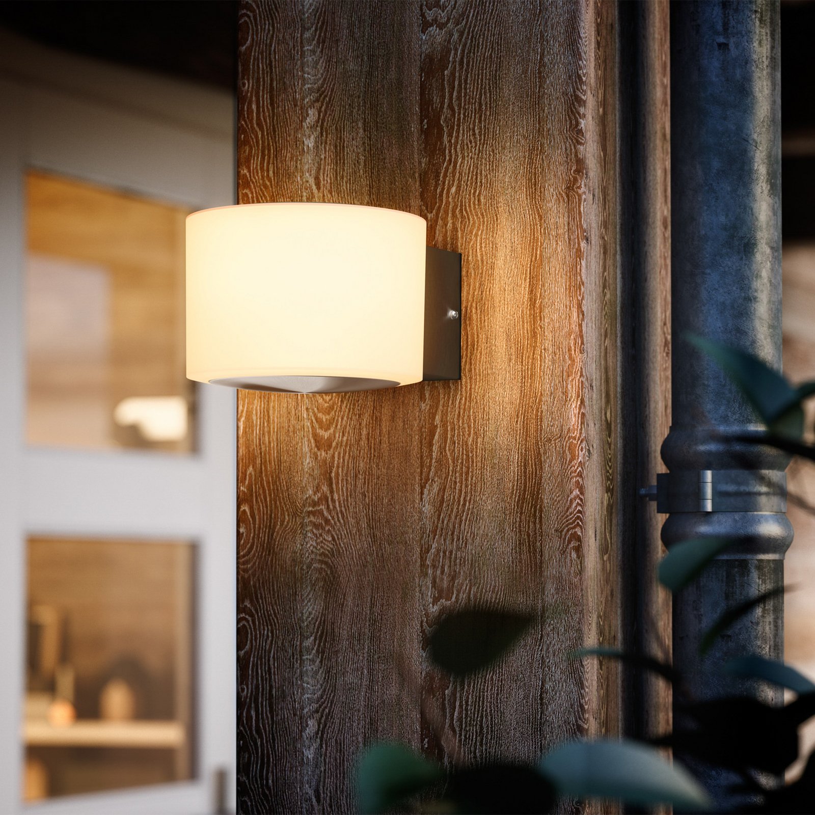 Philips LED лампа за външна стена Otis UE, бяла, стомана, IP44