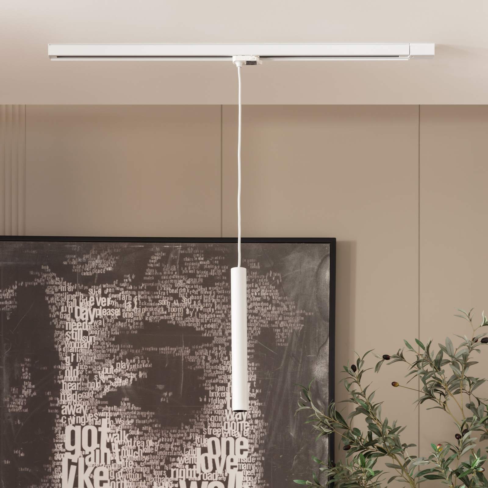 Arcchio Ejona Schienen-LED-Pendel weiß 4/40cm