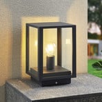 Lindby Giavanna pillar light, 29 cm, anthracite, IP44, E27