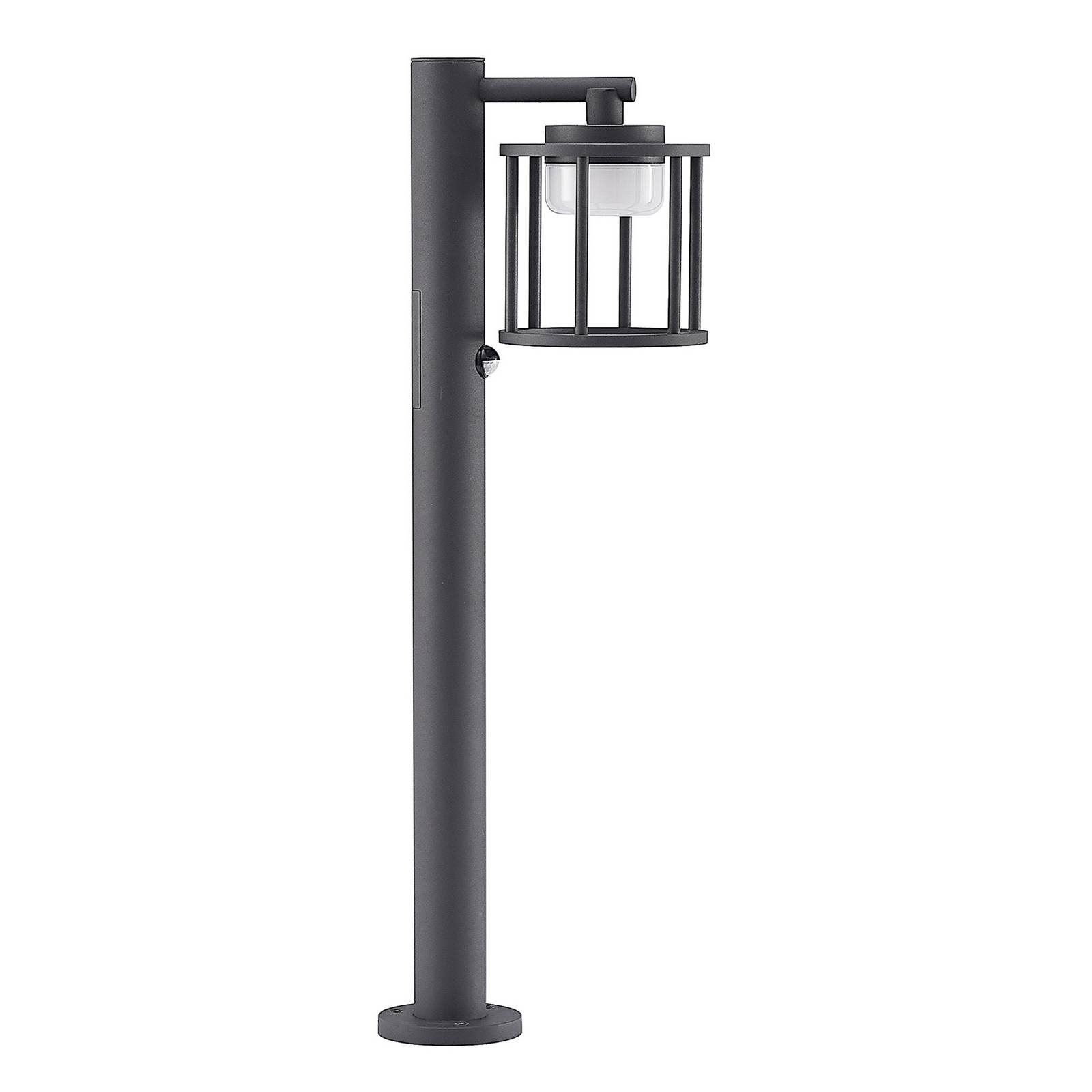 Lucande Berenike path light, motion sensor, 80 cm - Outdoor Bollard / Path Light - Modern - Silver