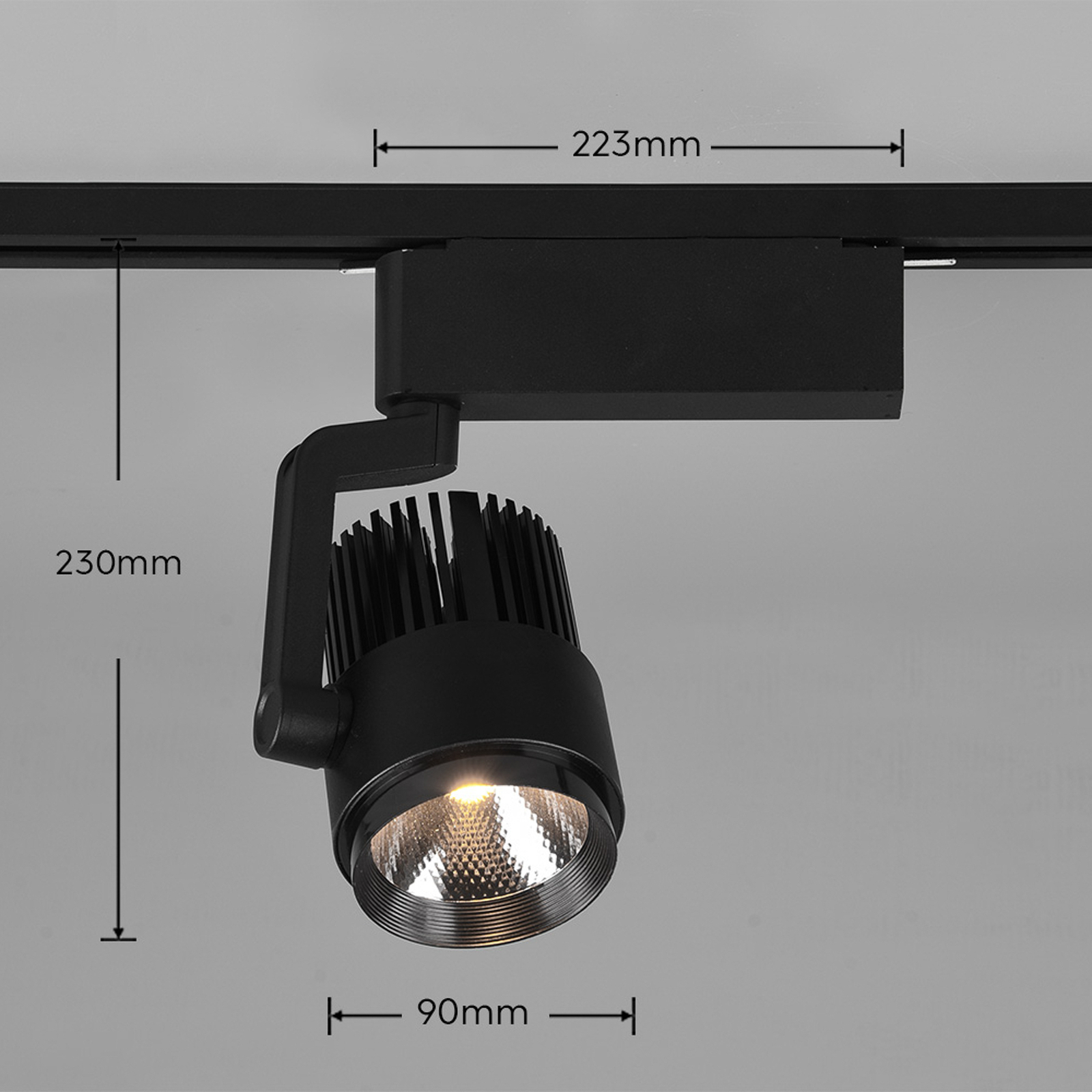 Radiator DUOline LED spot, CCT, matt black