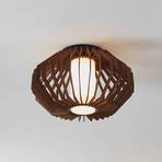 Plafondlamp Rusticaria met houten steunen
