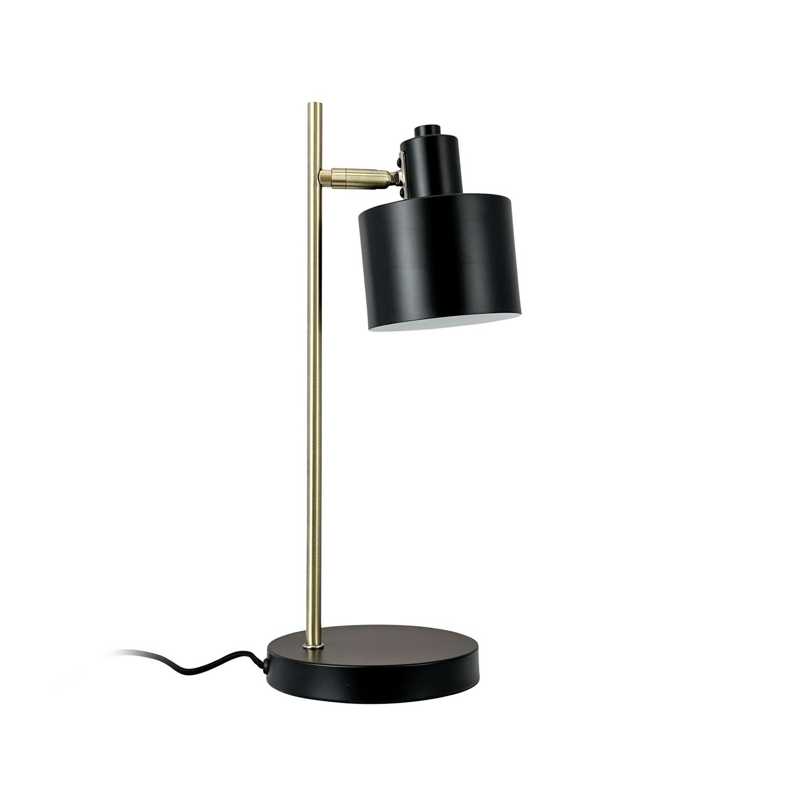 Dyberg Larsen Tischleuchte Ocean, schwarz/messing, 43 cm