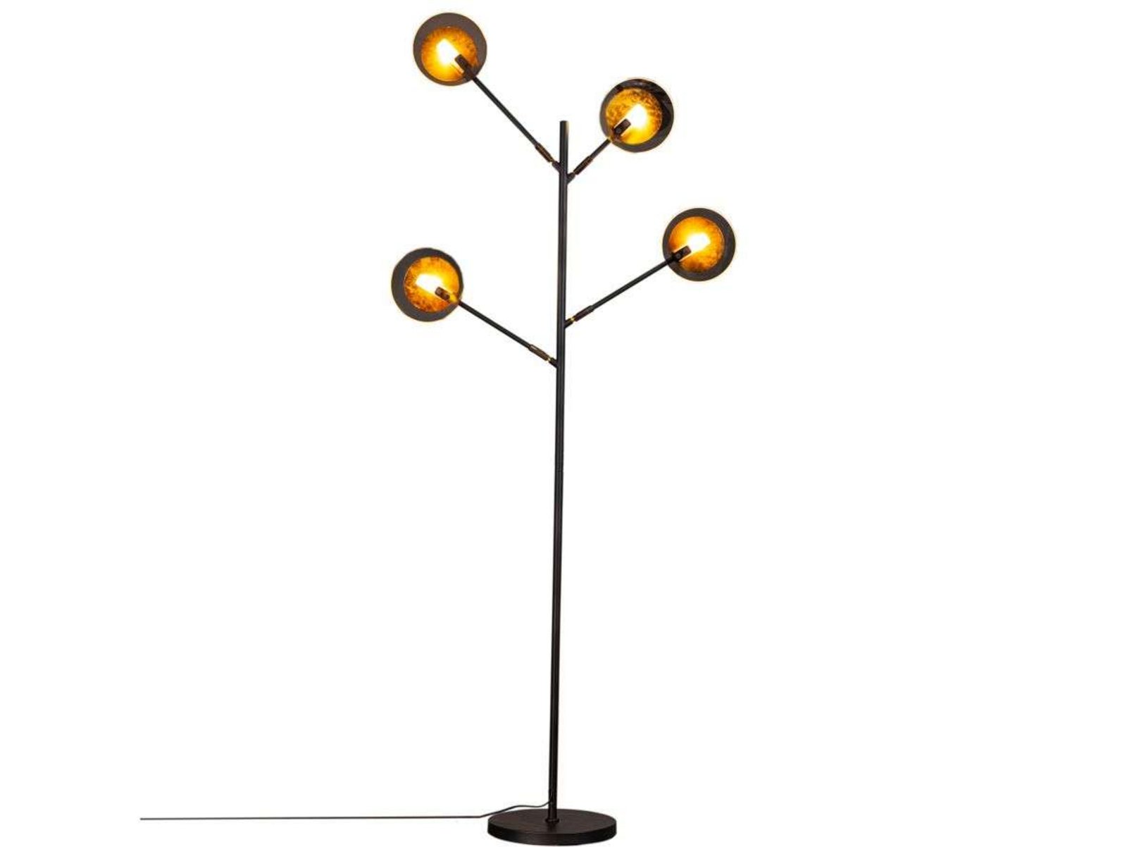 Turno Floor Lamp Black/Gold - By Rydéns