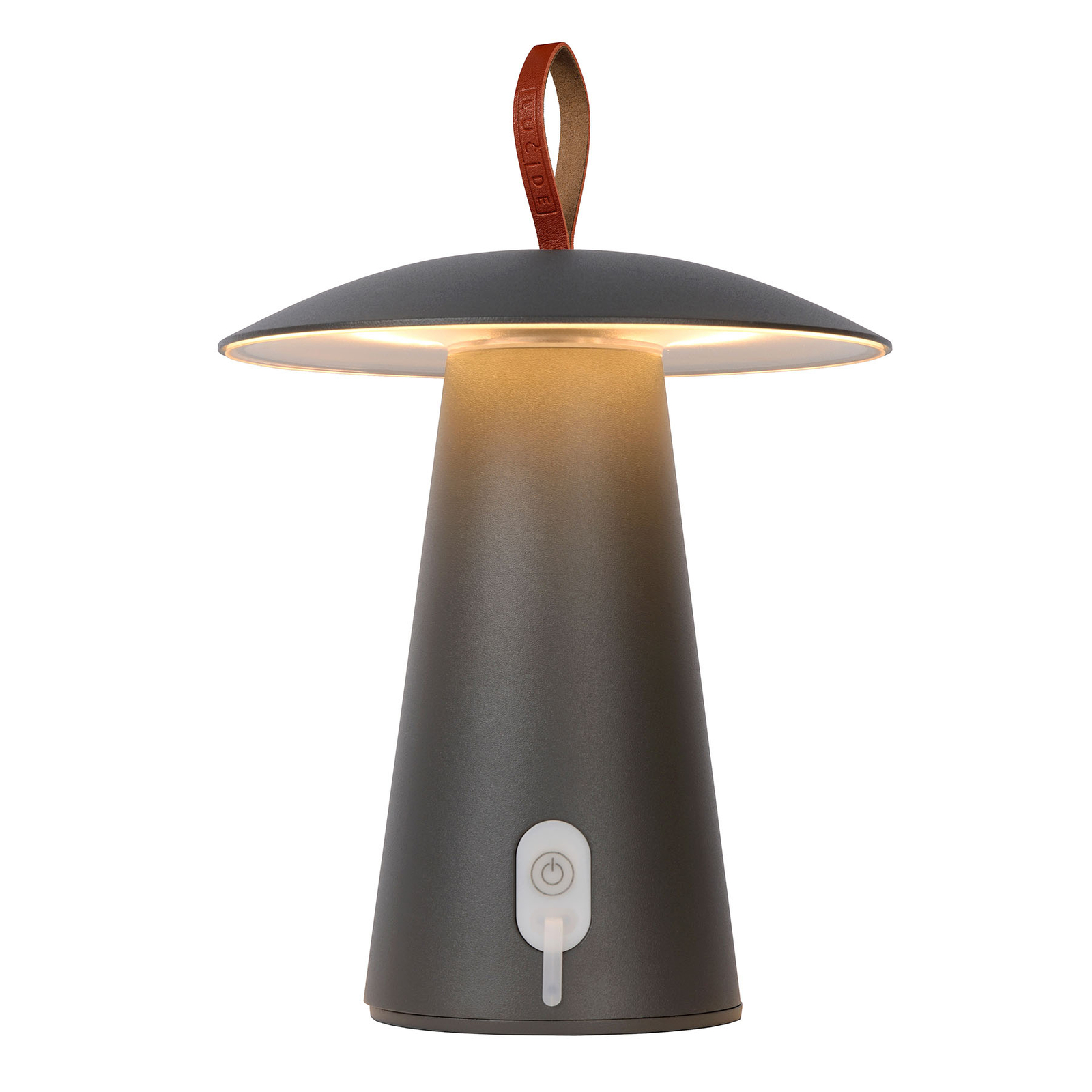 LED-Akkutischlampe La Donna, Aluminium, dimmbar