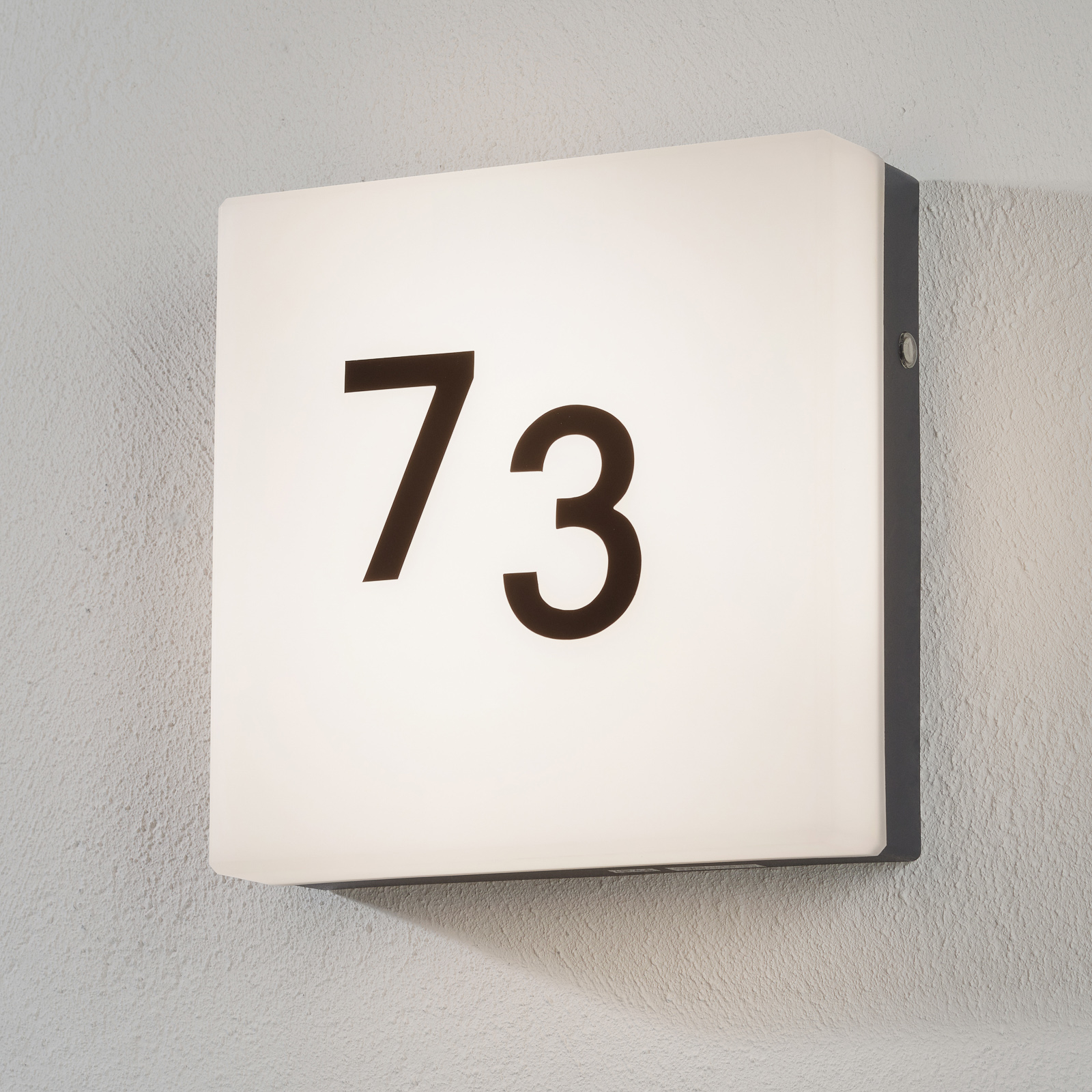 EGLO Timeless Cornale LED house number light, sensor, plastic, 8.2 W, energy efficiency: A+, W: 21.5 cm, H: 21.5 cm