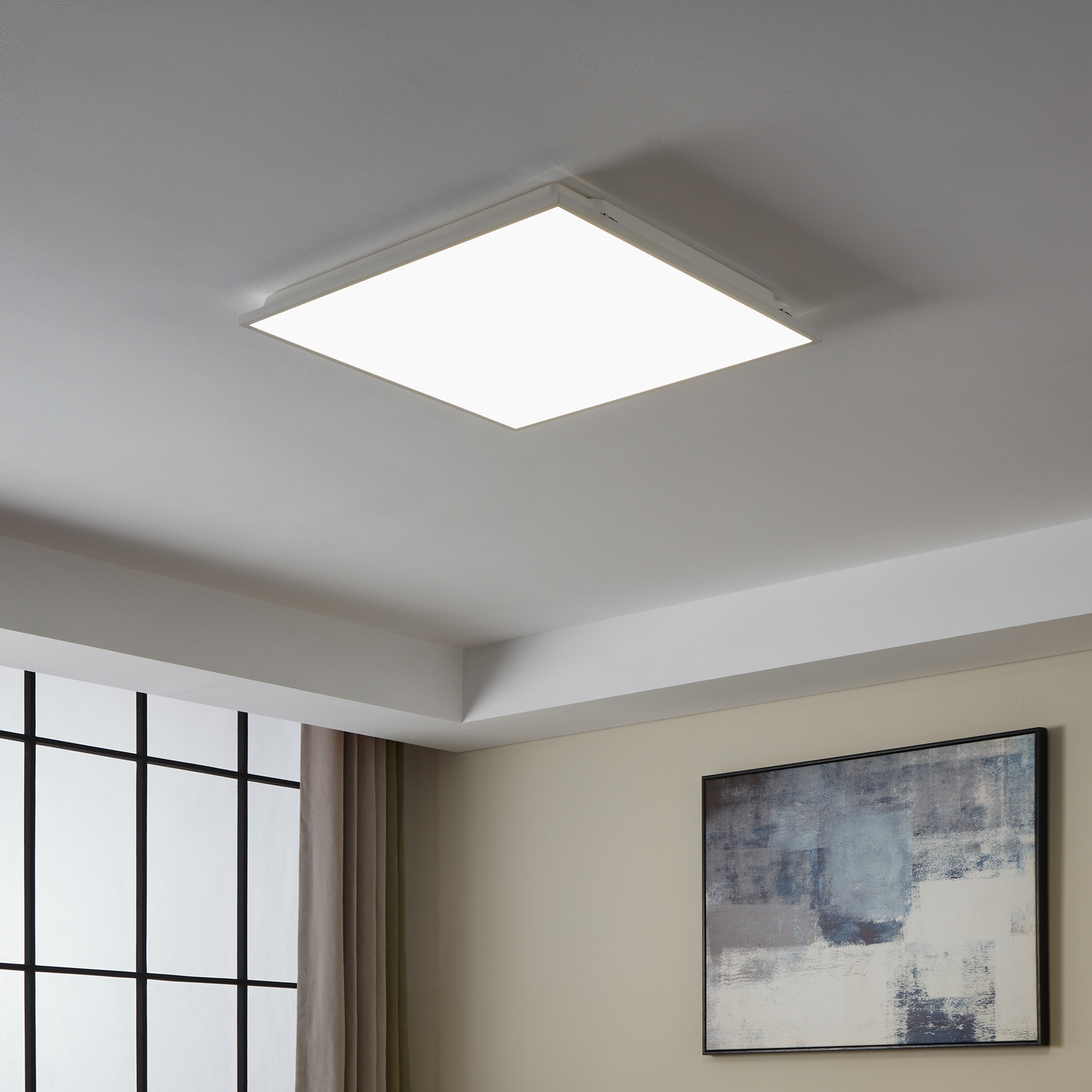 EGLO connect Herrora-Z lubinis šviestuvas, baltas, 59x59cm