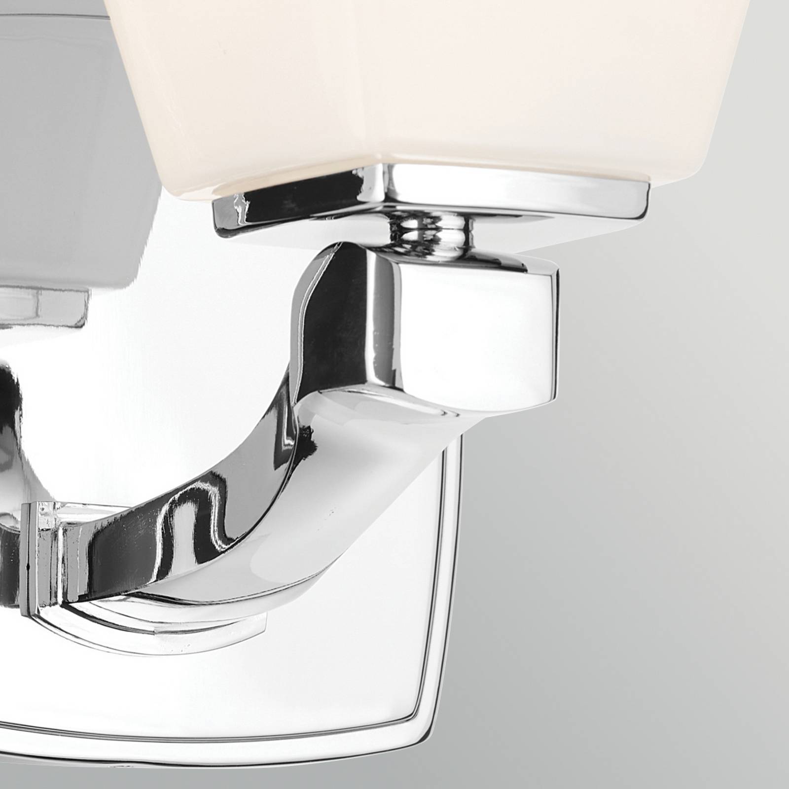 Kinkiet Marant, chrom/opal, wysokość 24 cm, IP44, G9-LED