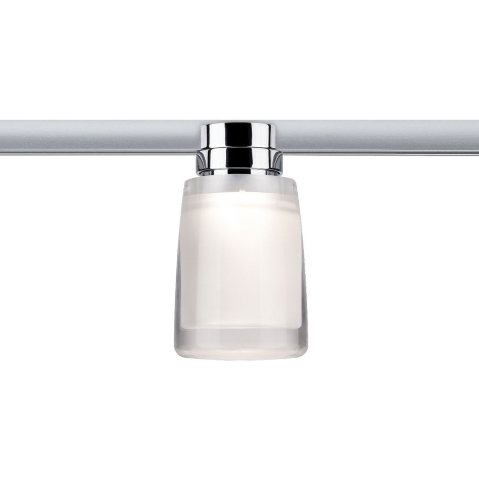 Paulmann URail Safira LED spot, acrylic lampshade, for Living / Dining Room, metal, acrylic, 5.2 W, energy efficiency: A+, H: 13.6 cm