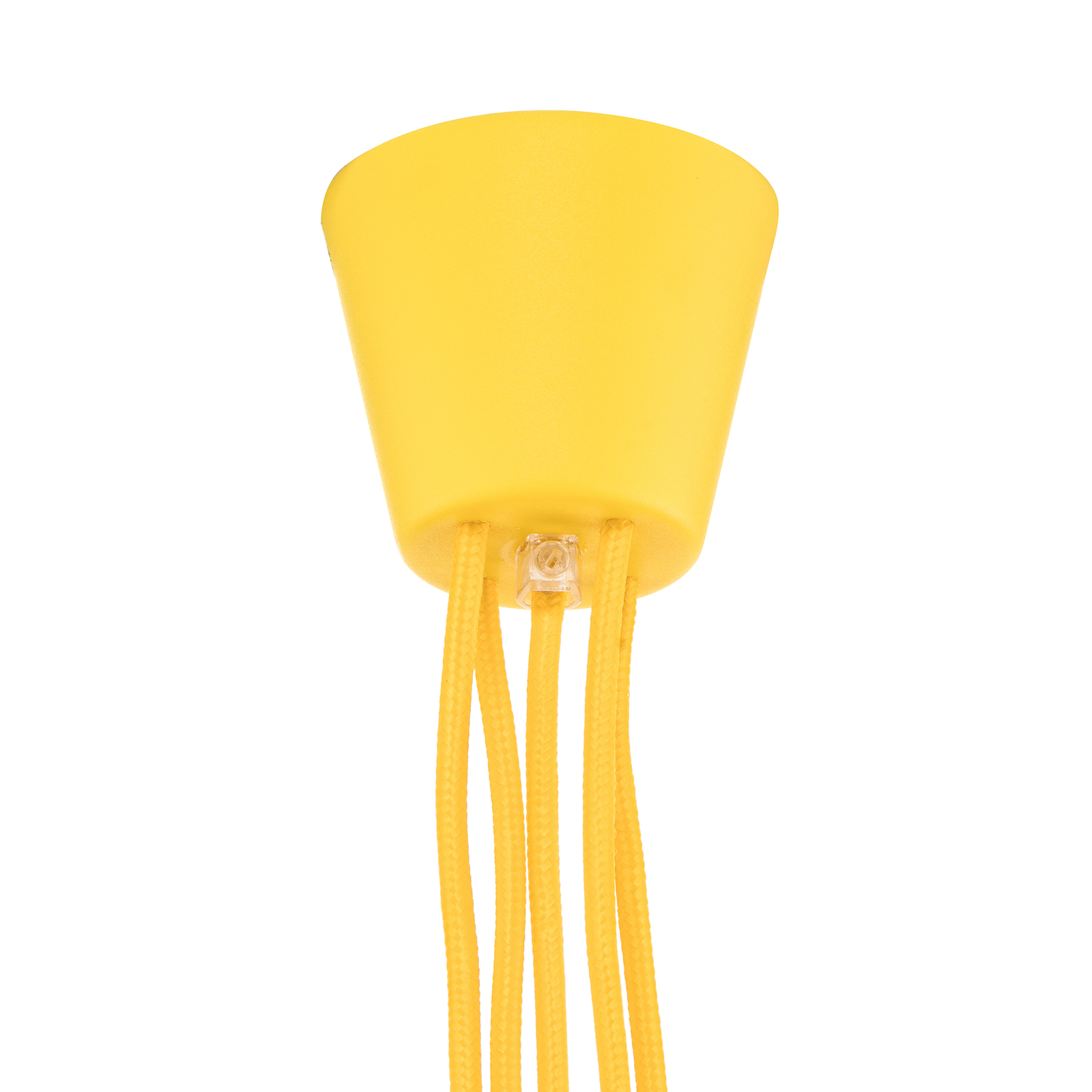 Lámpara colgante Brasil, amarillo, 5 luces