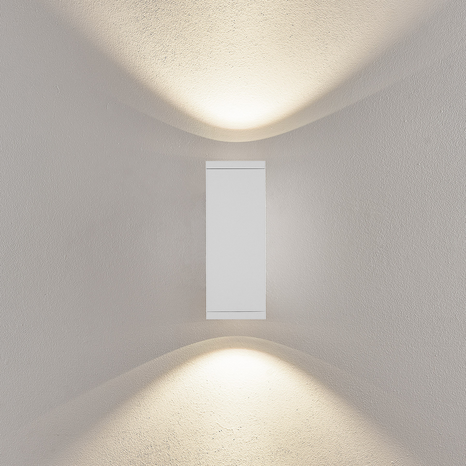 LED-Außenwandlampe ShoreLine Pro Square up/down, weiß LED-Außenwandlampe ShoreLine Pro Square up/down, weiß