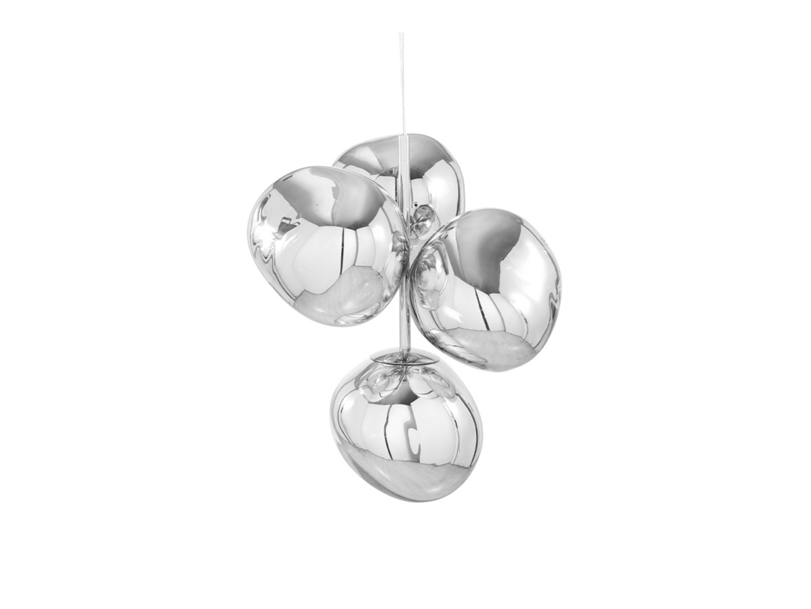 Melt Ljuskrona Mini Silver - Tom Dixon