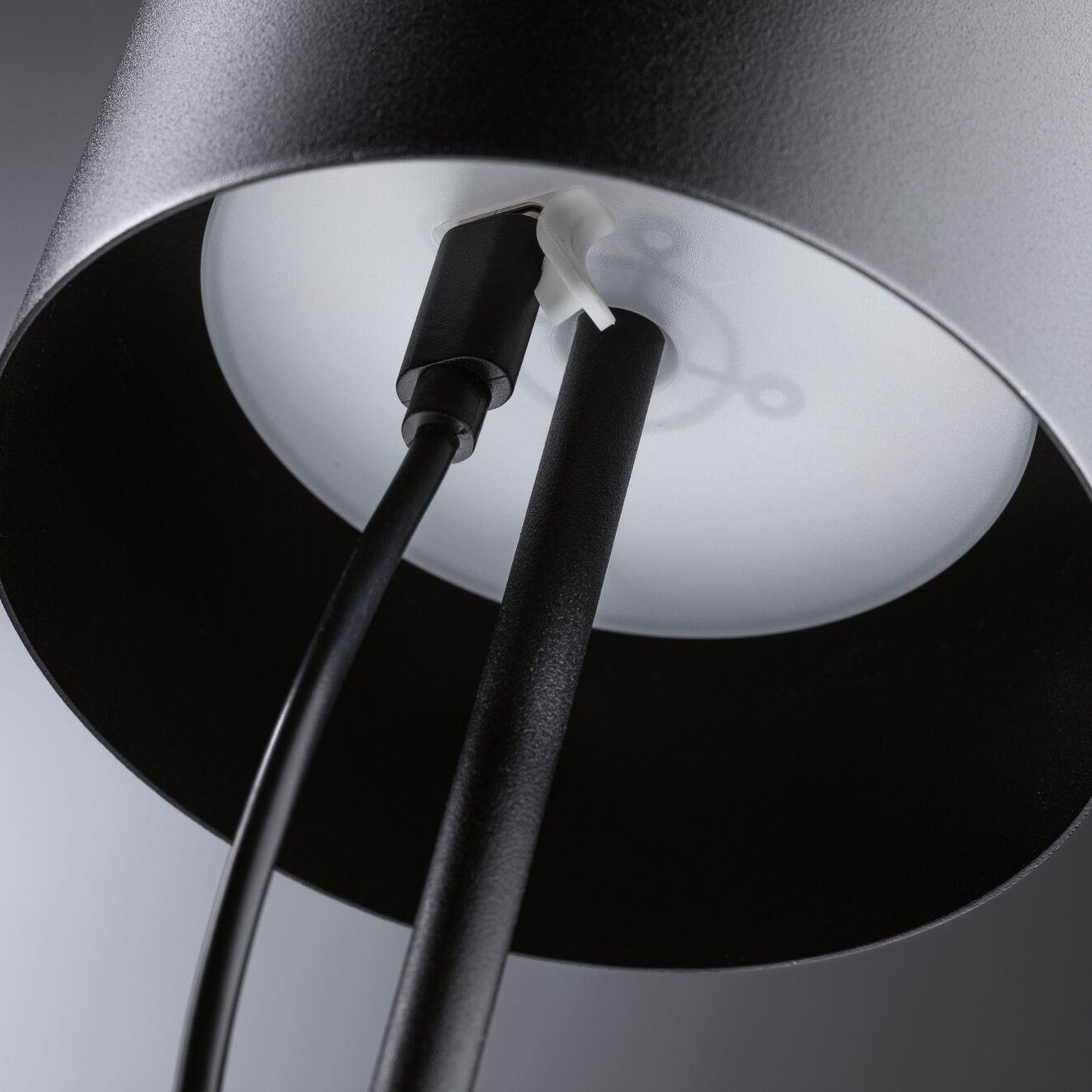 Tuni Portable Lampe de Table IP44 Matt Noir - Paulmann