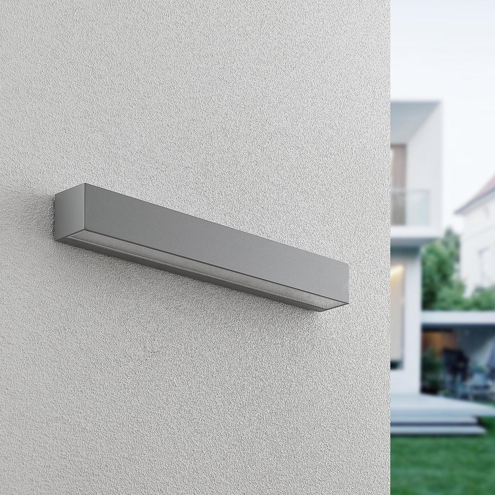 Lengo LED Buiten Wandlamp Up/Down L50 Zilver - Lucande