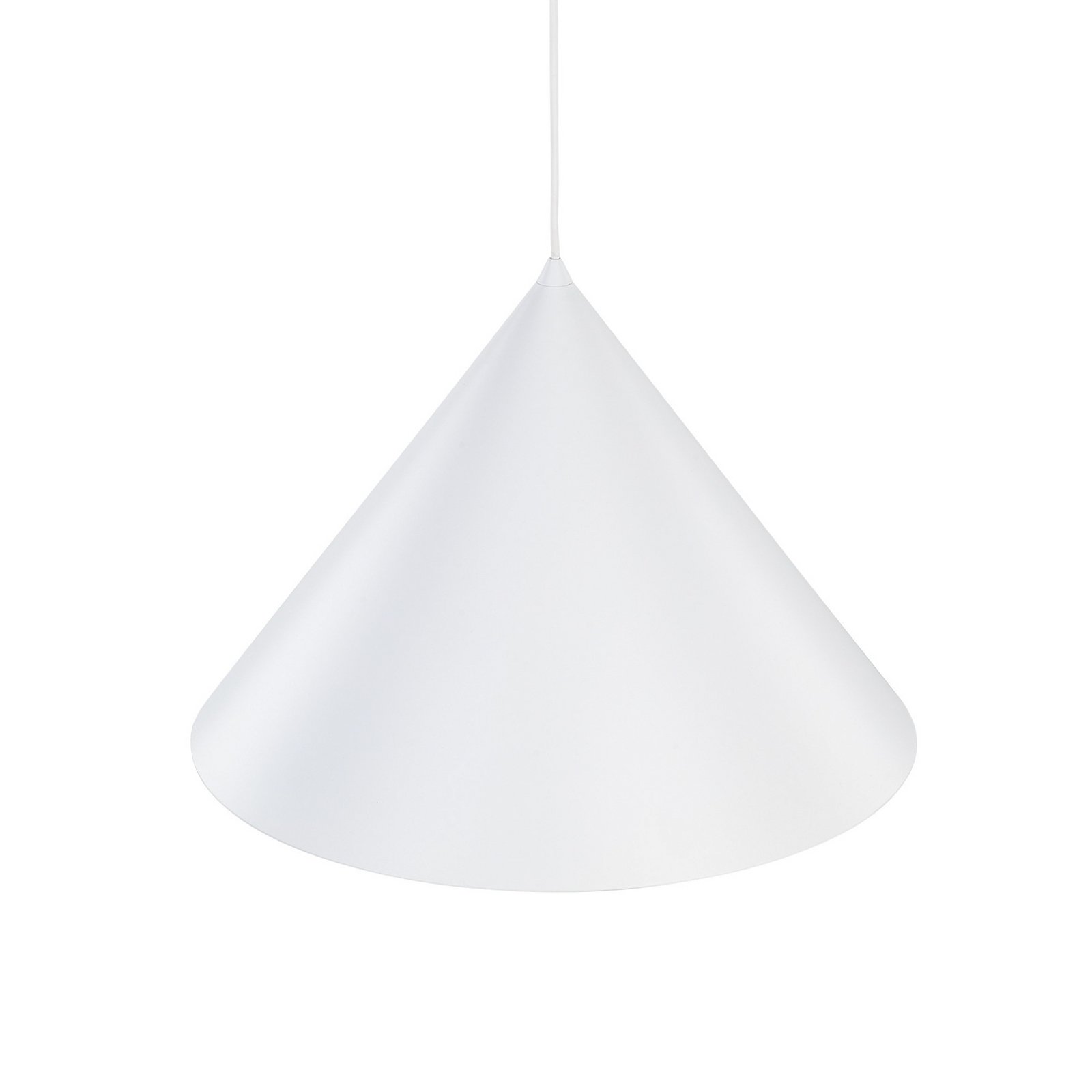 Cono pendant light, 1-bulb, Ø 50 cm, white, E27