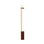 Applique murale LED « In Fine », rouge, hauteur 105 cm, IP65 - DCW