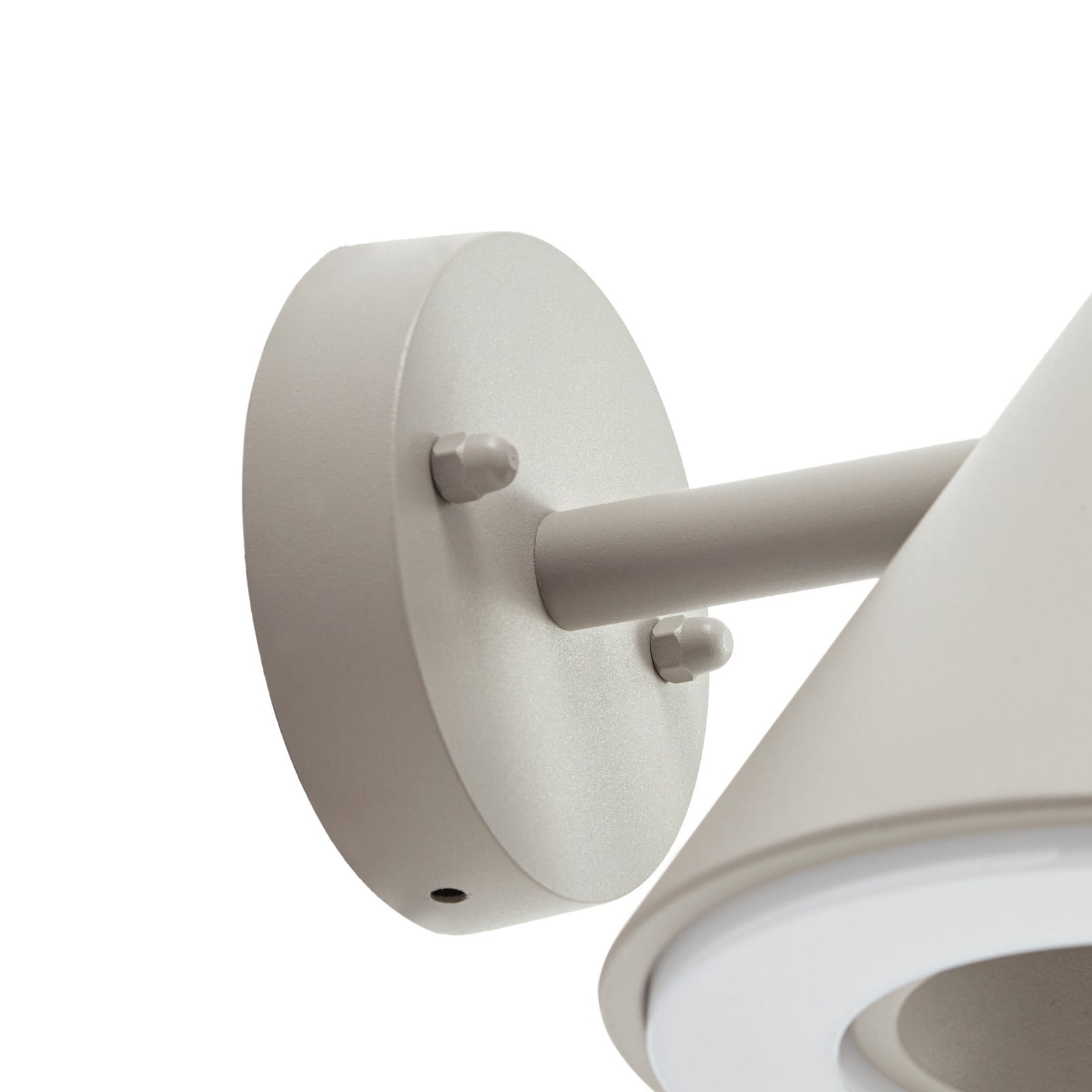 Soran LED kültéri fali világítás, fém, magasság 12 cm, szürkésbarna, IP44 –