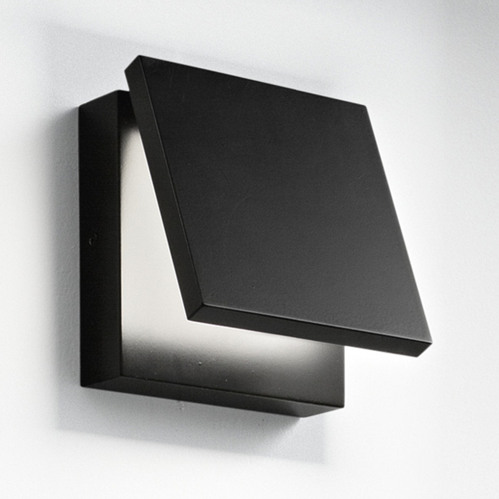 Perenz Secret LED wall light, black, for Bedroom, metal, acrylic, 10 W, energy efficiency: A, W: 12 cm, H: 12 cm