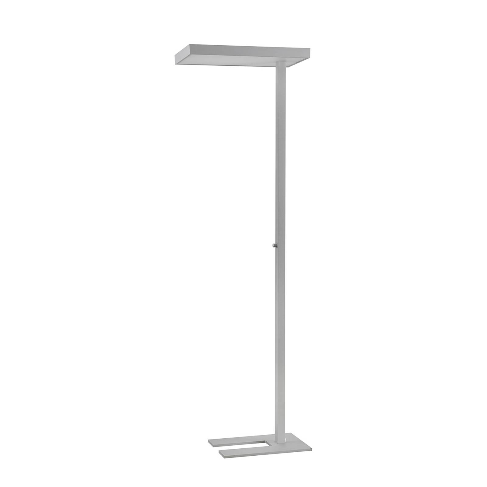 Arcchio Nora LED office floor lamp motion detector, for Workroom / Office, aluminium, plastic, 48 W, L: 60 cm, W: 30 cm, H: 195 cm