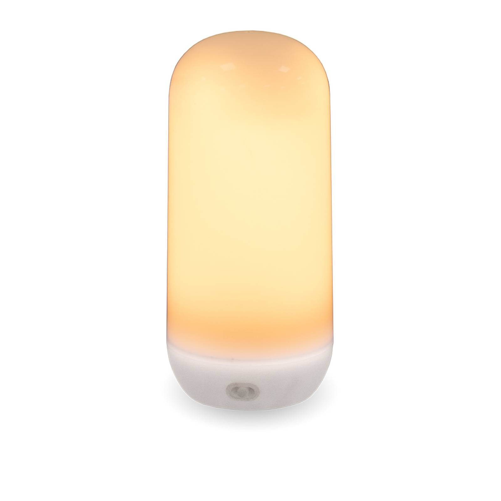 Newgarden Candy LED table lamp with a flame effect, for Living / Dining Room, recycled plastic, 2 W, H: 19 cm