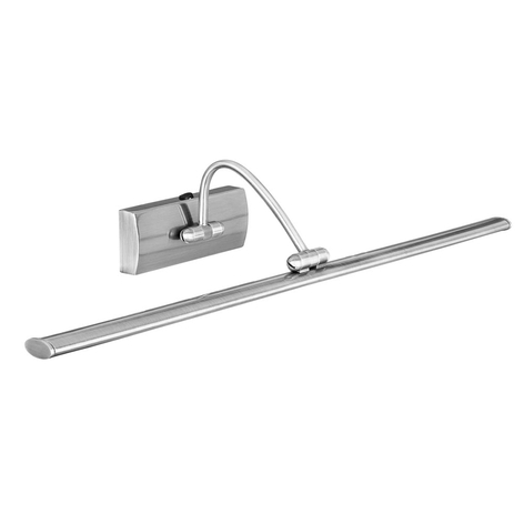 Justerbar LED-tavelbelysning Head med nickelfinish