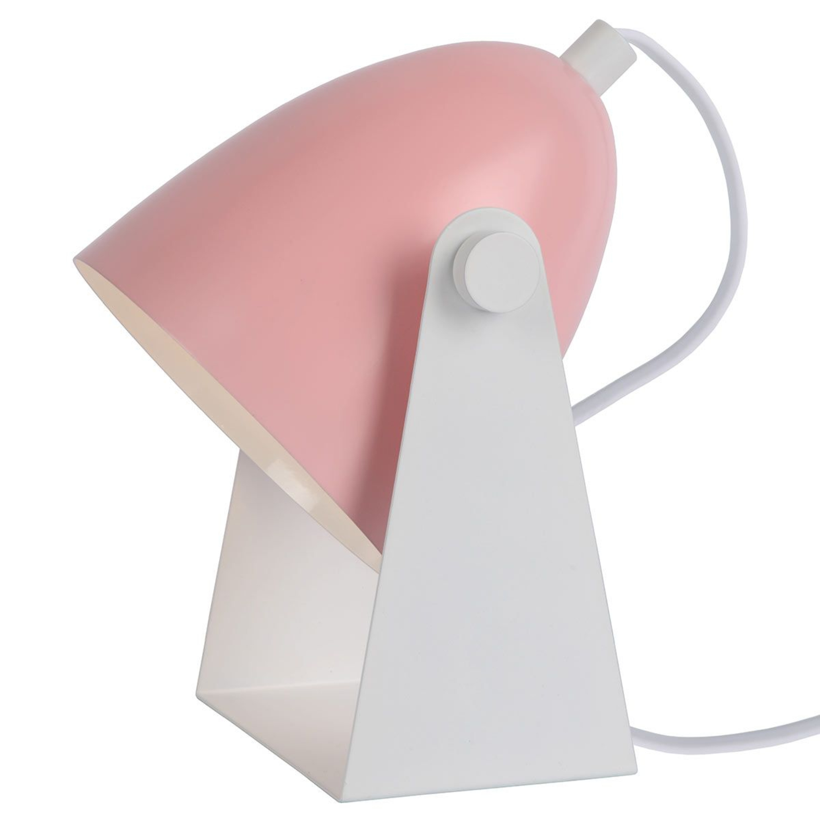 Lámpara de mesa Chago de metal, rosa