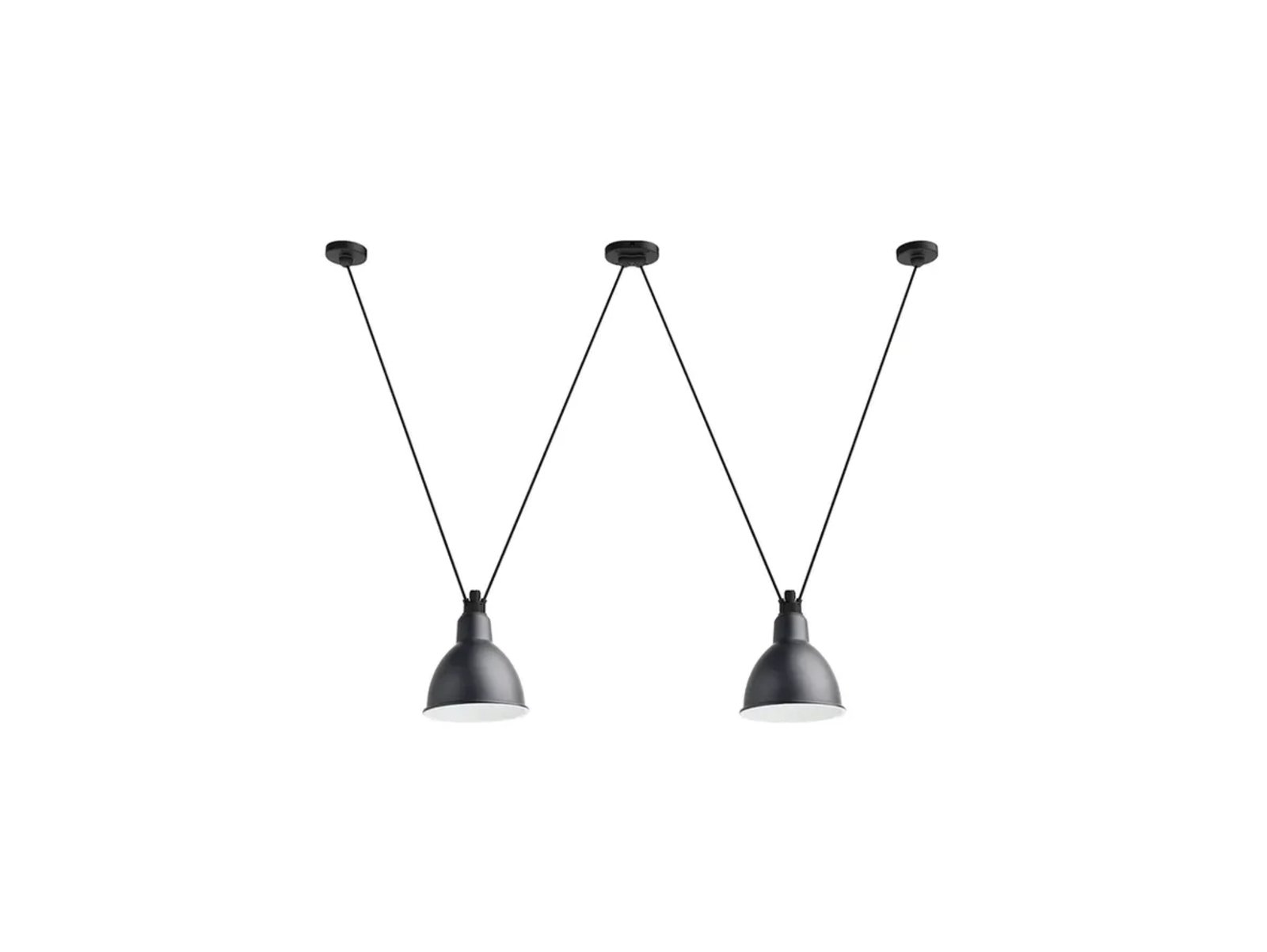 324 XL Lustră Pendul Black - Lampe Gras