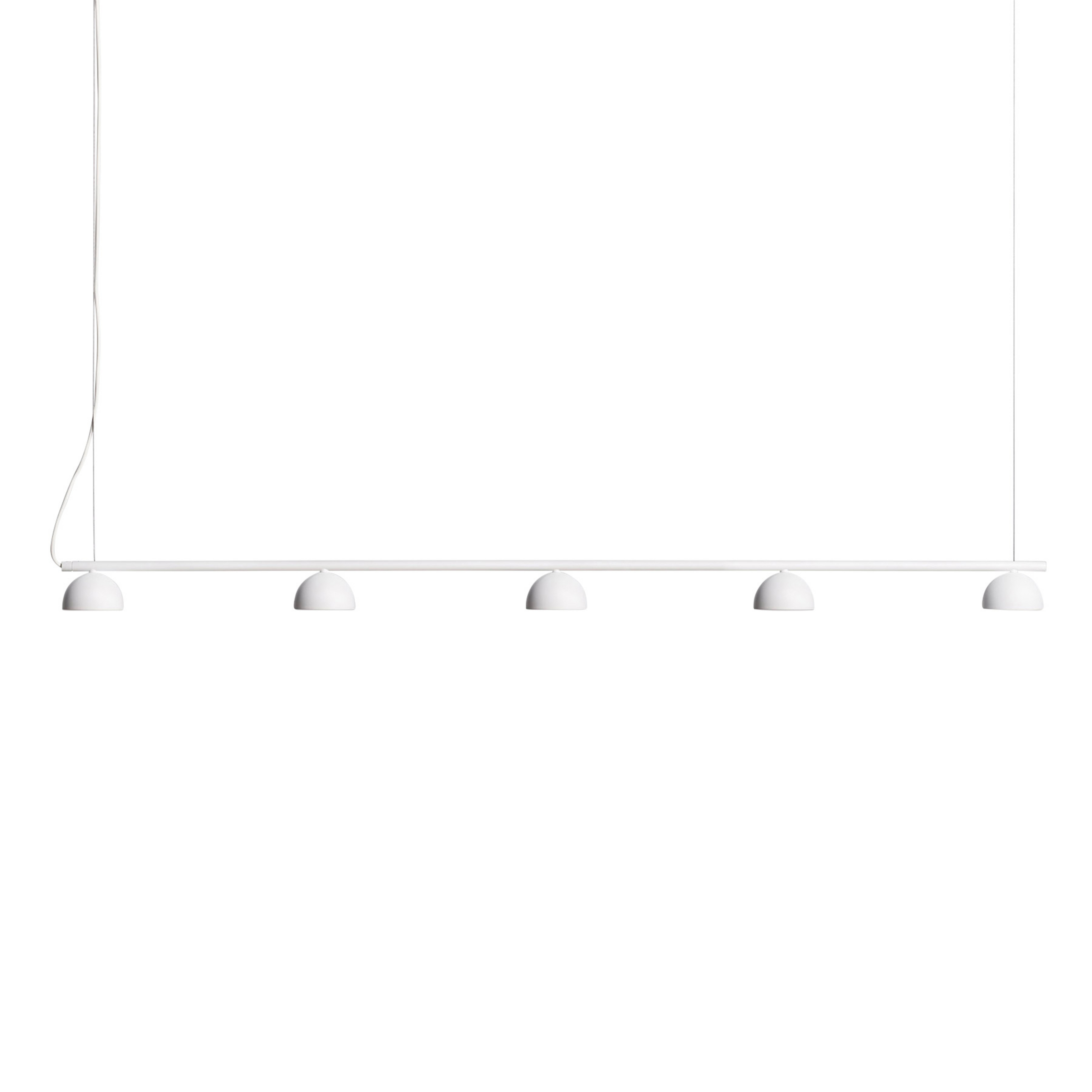 Northern Blush LED-Hängeleuchte, 5-flg., weiß