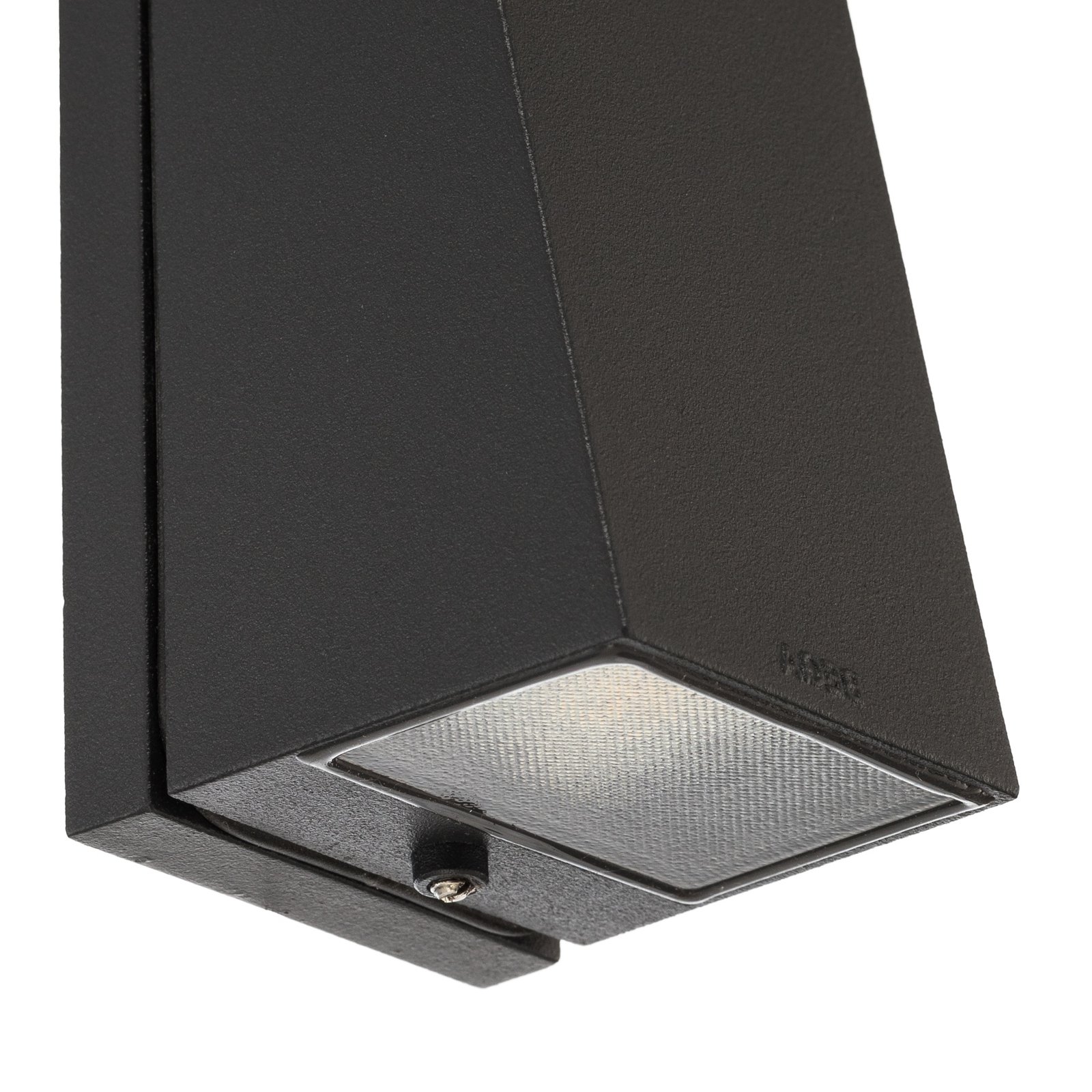 BEGA LED outdoor wall light 33513 K4, 4,000 K, graphite, cast aluminium