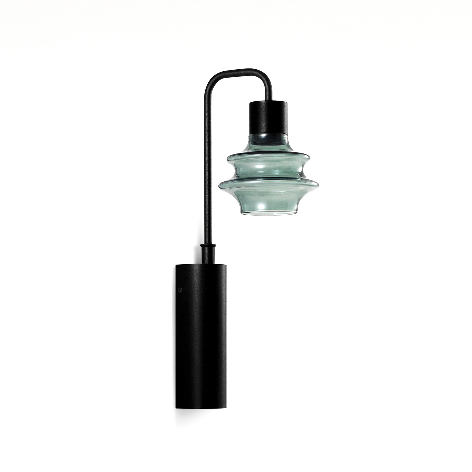 Bover LED стенна лампа Drop A/02, зелена, стъкло, 2700 K