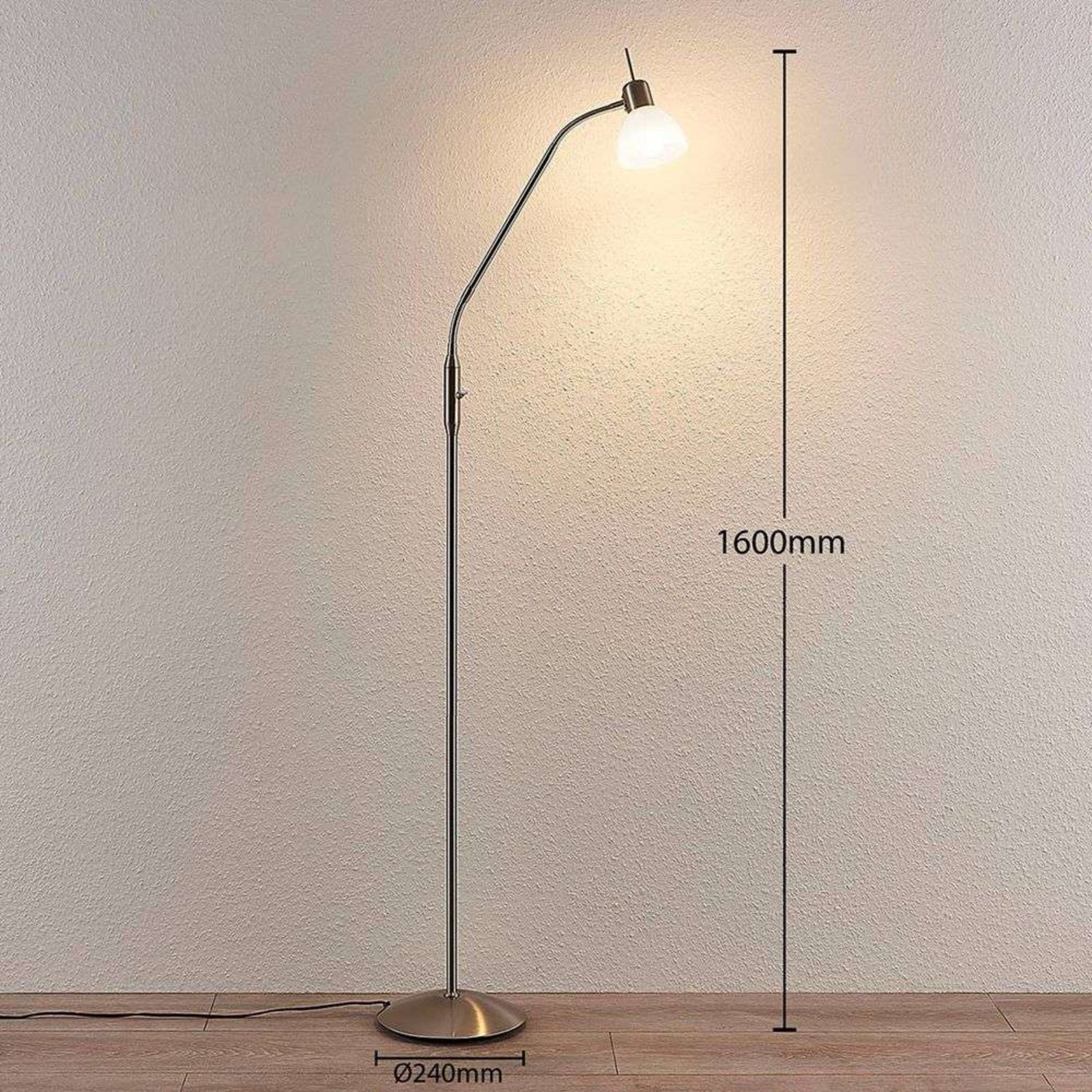 Gwendolin Stojaca Lampa Nickel - Lindby