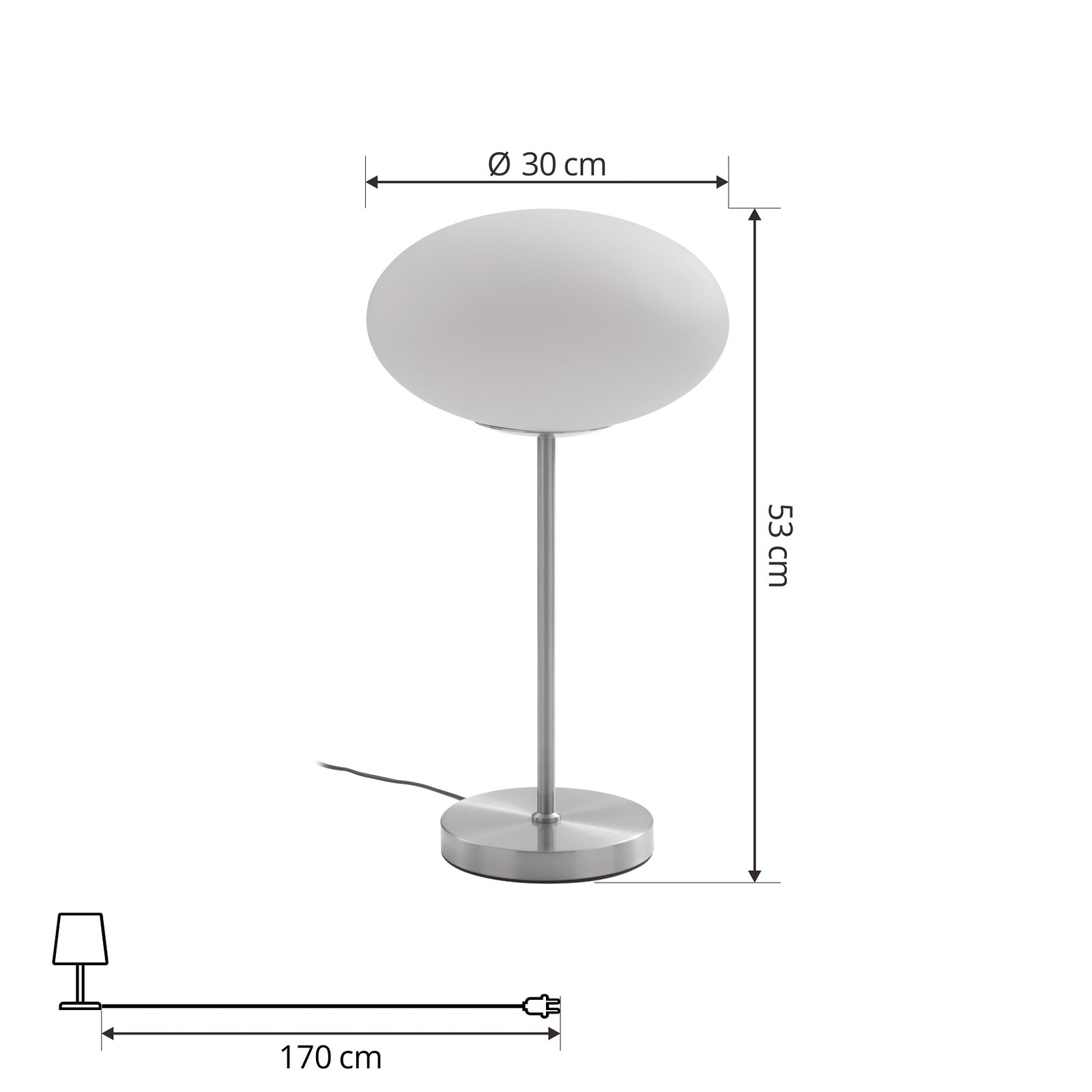Lindby Sonika lampa stołowa, 53 cm