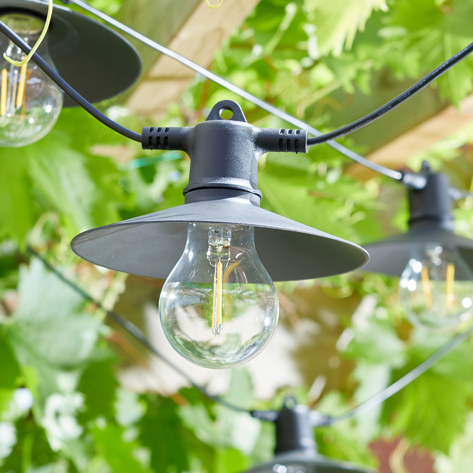 Eerste andere wang LED solar-lichtketting Vivo 365, 8-lamps | Lampen24.be