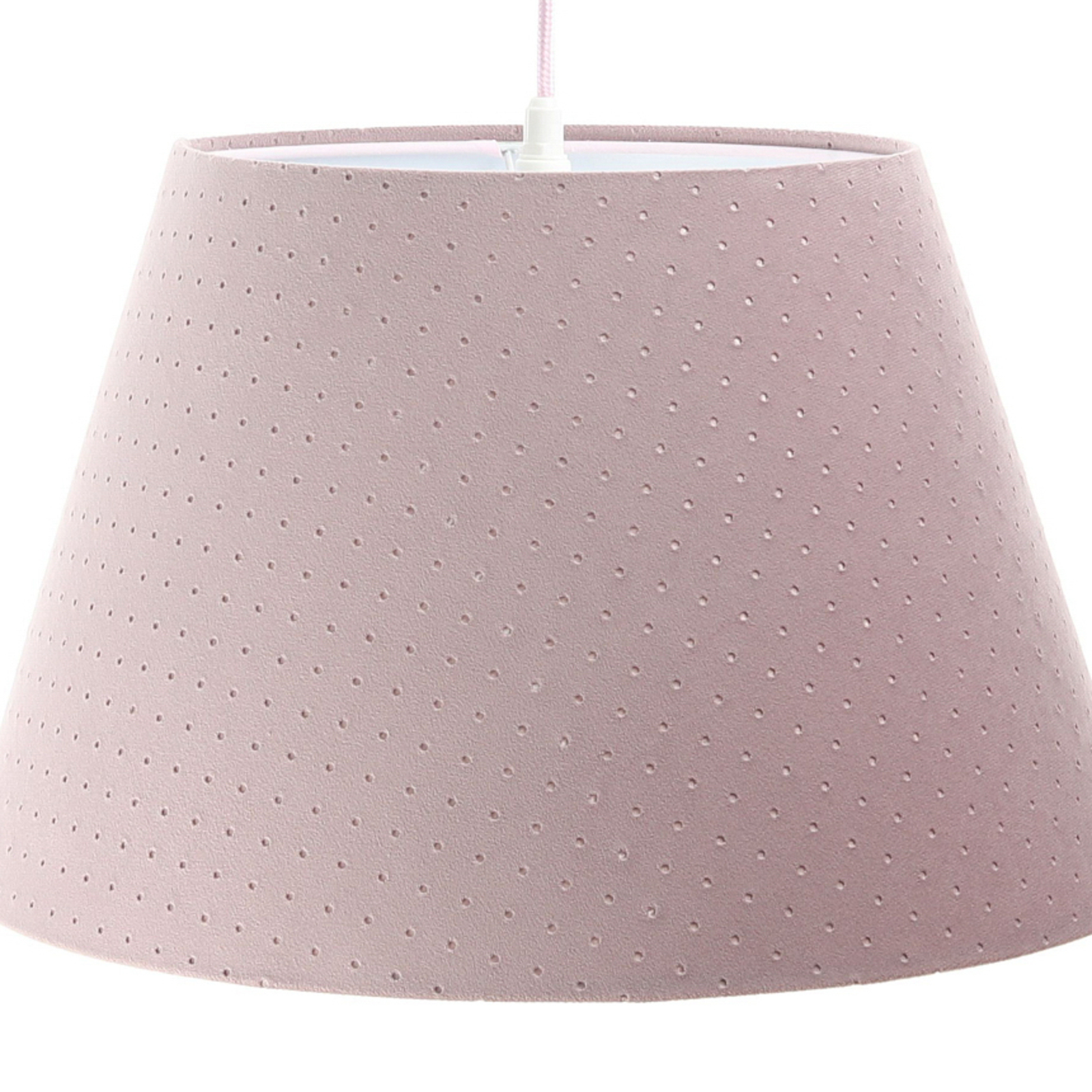 Rosabelle pendant light, conical, pink, 1-bulb