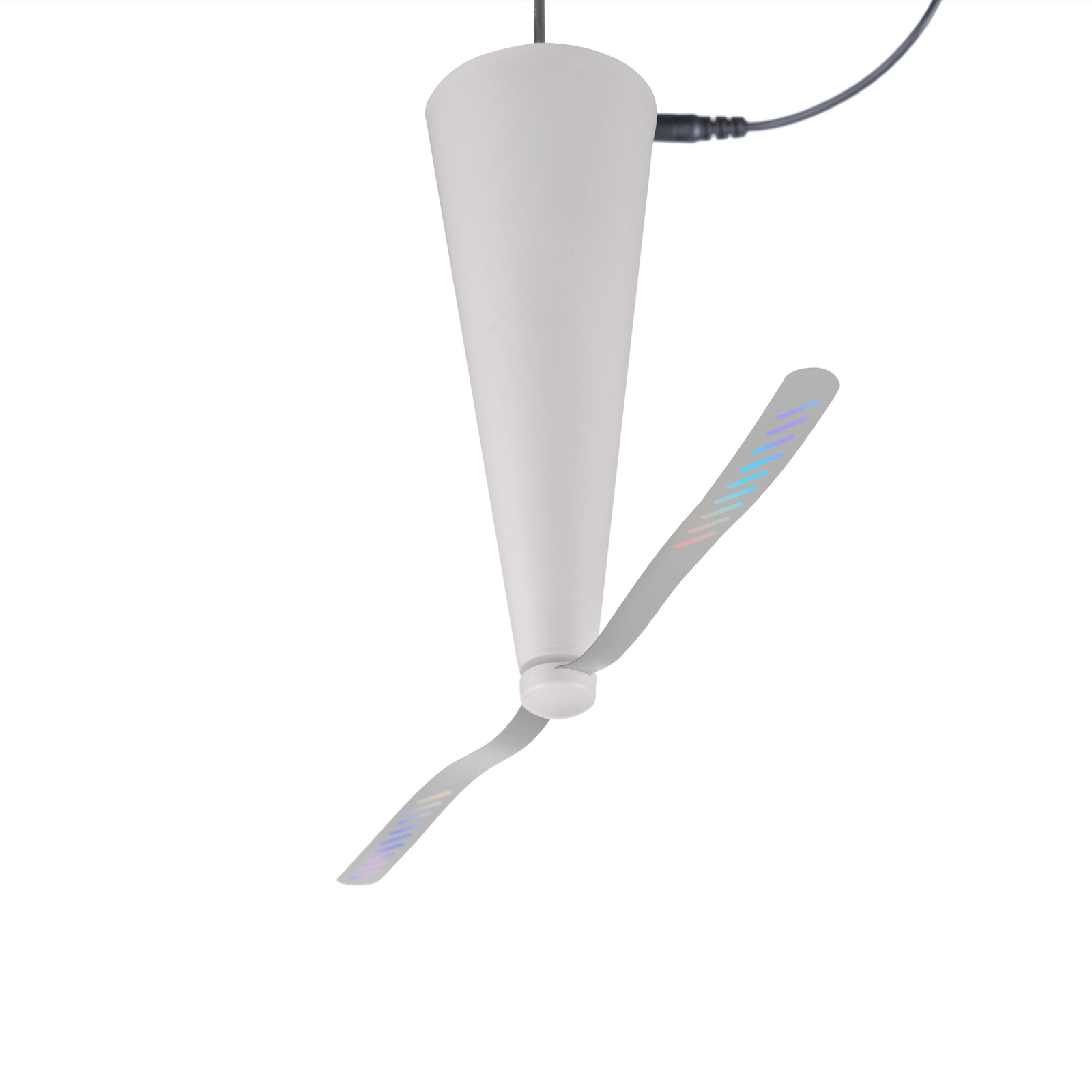 JUST LIGHT. Swat fly whisk, battery-operated, white