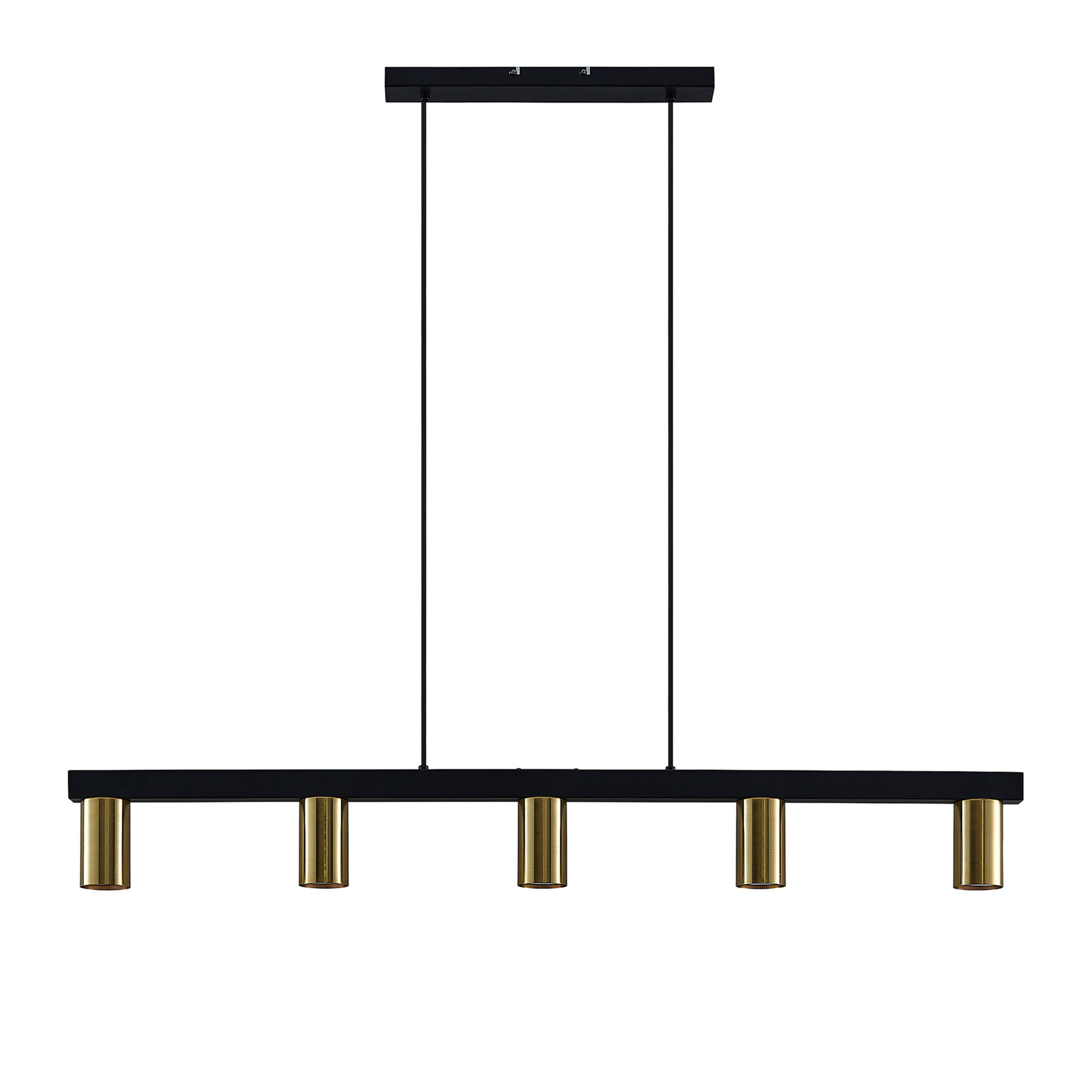 Baliko 5 Suspension Black/Brass - Lindby