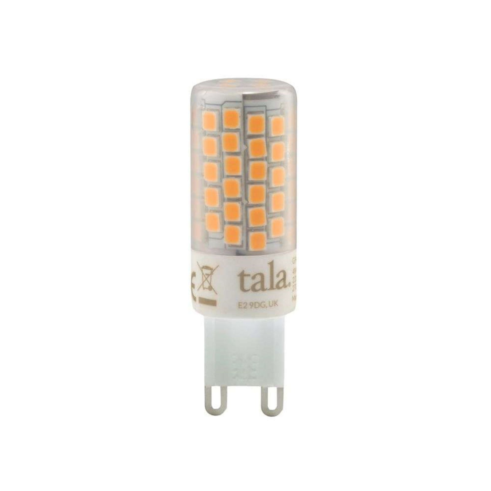 Lâmpada LED 3,6W 2700K Dimmable Frosted Cover G9 - Tala