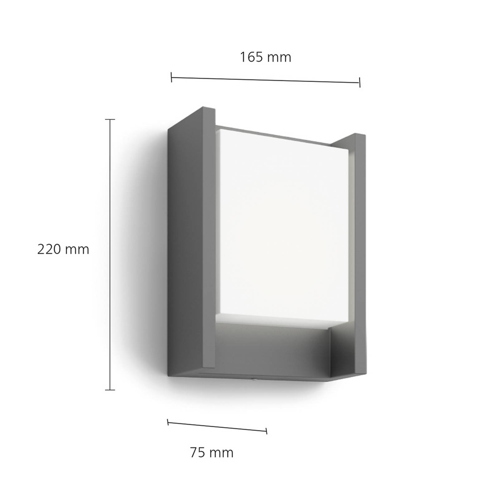 Philips Kinkiet zewnętrzny LED Arbour UE, zestaw 2 szt., 2700 K