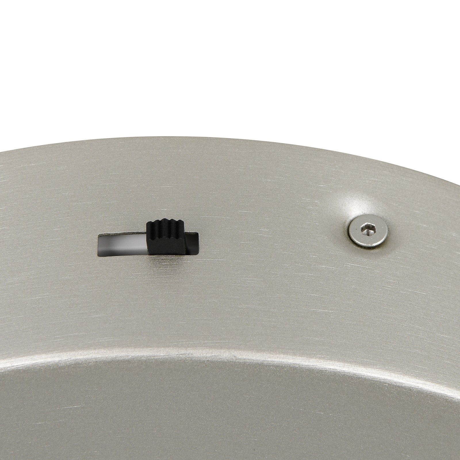 LED pakabinama lempa „Amador“, Ø 45 cm, nikelio spalvos, metalas, CCT LED pakabinama lempa „Amador“, Ø 45 cm, nikelio spalvos, metalas, CCT