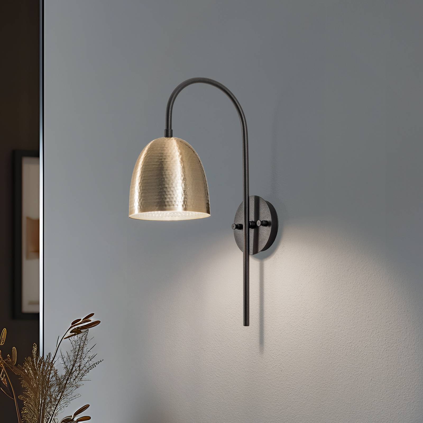 Wandleuchte Tattoo 3321, gold antik, Metall, Ø 16 cm günstig online kaufen