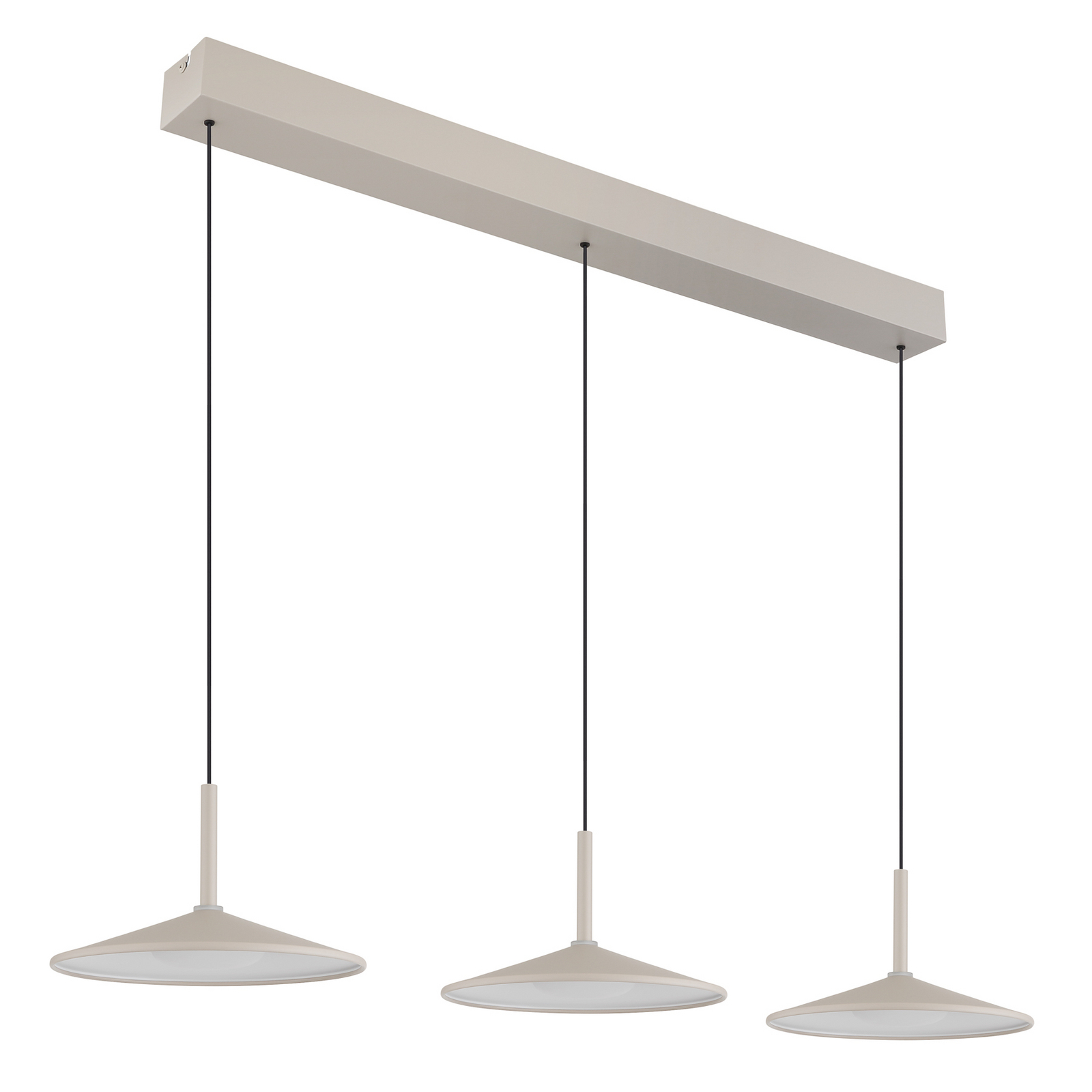 Κρεμαστό φωτιστικό LED Lampone σε χρώμα άμμου, μήκος 95 εκ., μεταλλικό, 3 λάμπες Κρεμαστό φωτιστικό LED Lampone σε χρώμα άμμου, μήκος 95 εκ., μεταλλικό, 3 λάμπες