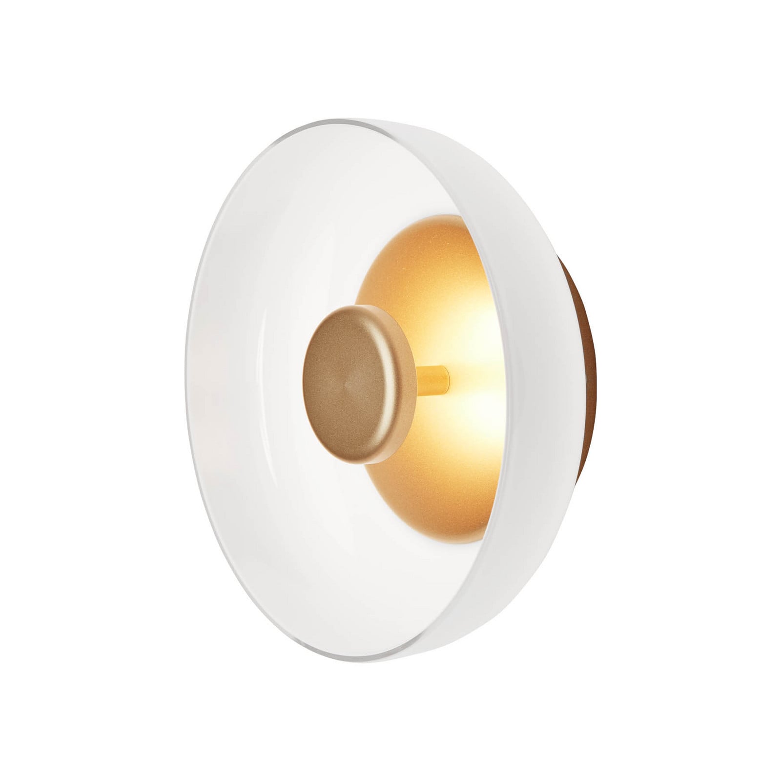 Blossi Vägglampa/Plafond Nordic Gold/Opal - Nuura Blossi Wall - Vardagsrum - Design - Glas - Rund
