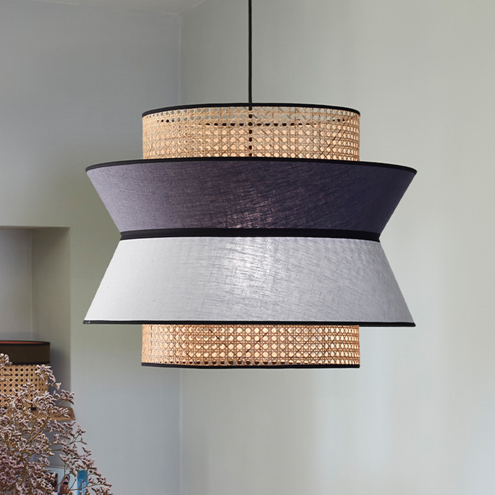 Singapour XL Pendel, hellgrau/anthrazit - MARKET SET