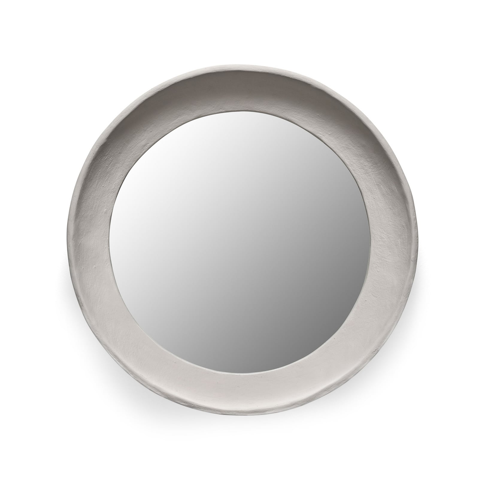 MIRROR WHITE EARTH vægspejl, papmaché, højde 45 cm – Serax