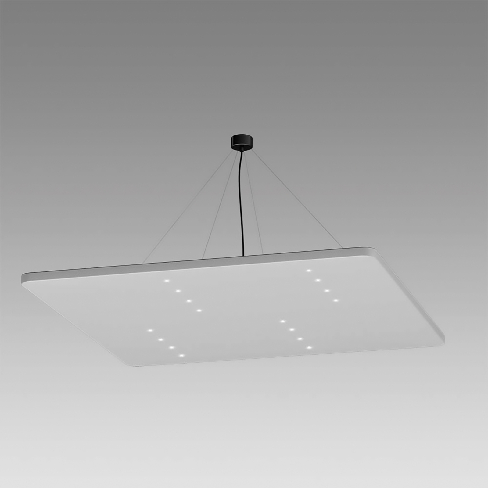 LEDWORKS Sono-LED Square 16 pendant 930 38° white