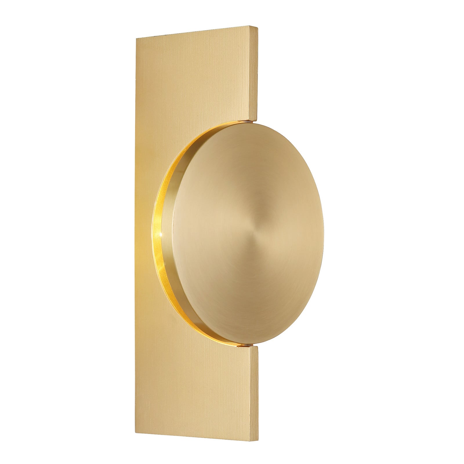 Globo Aplică de perete cu LED Jasper înălțime 28 cm alamă mată metal - Camera de zi / sufragerie - Modern - alamă mată oglindită