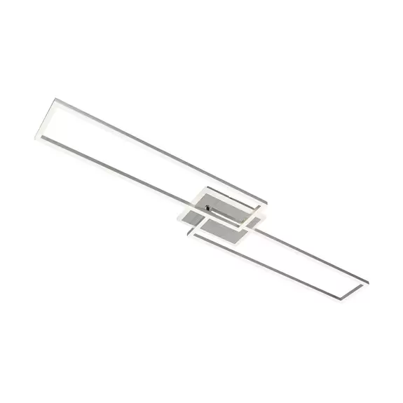 Lampenwelt LED-Deckenlampe Frame S CCT 110x24,8cm aluminium