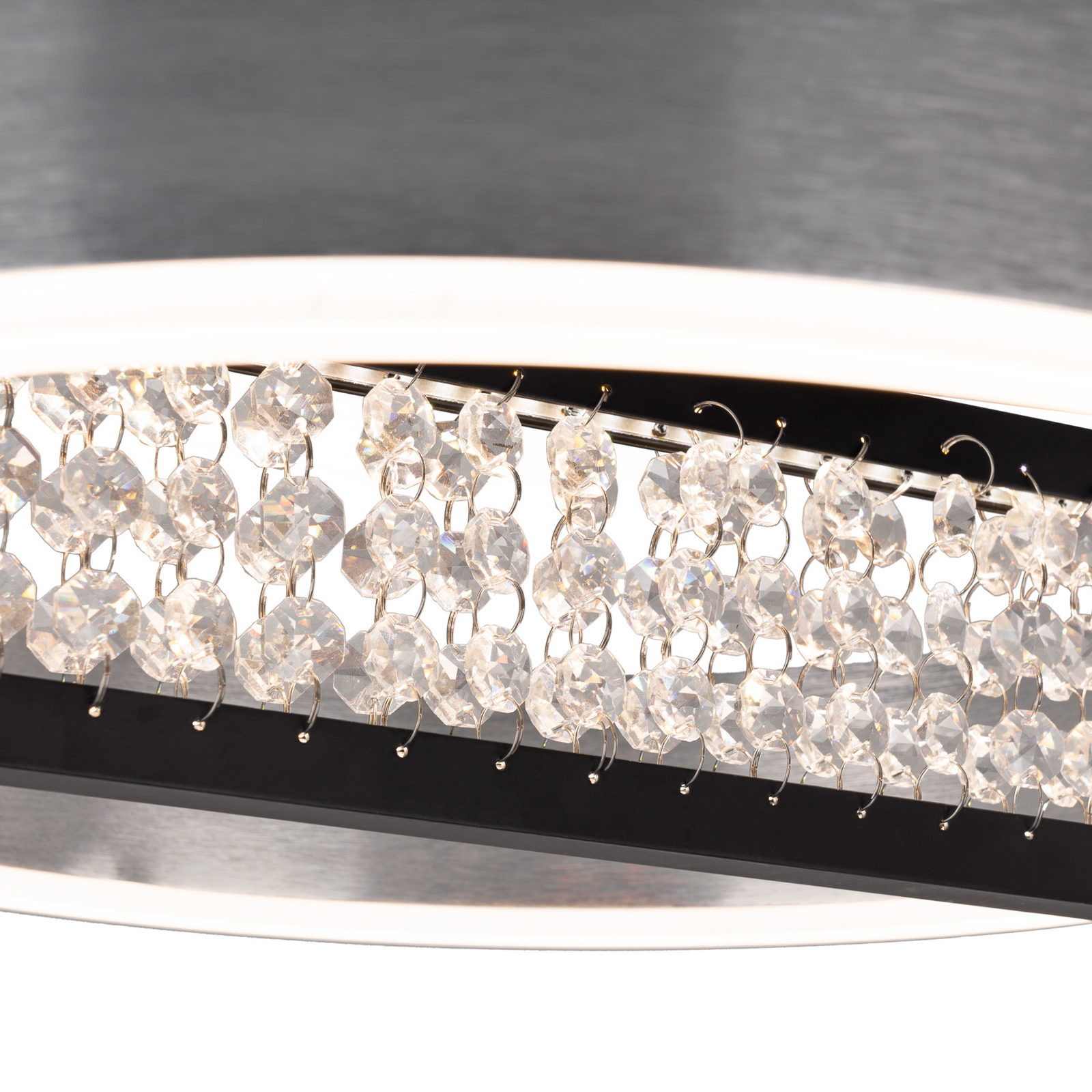 LED-hänglampa Yvaris, silver, CCT, fjärrkontroll LED-hänglampa Yvaris, silver, CCT, fjärrkontroll