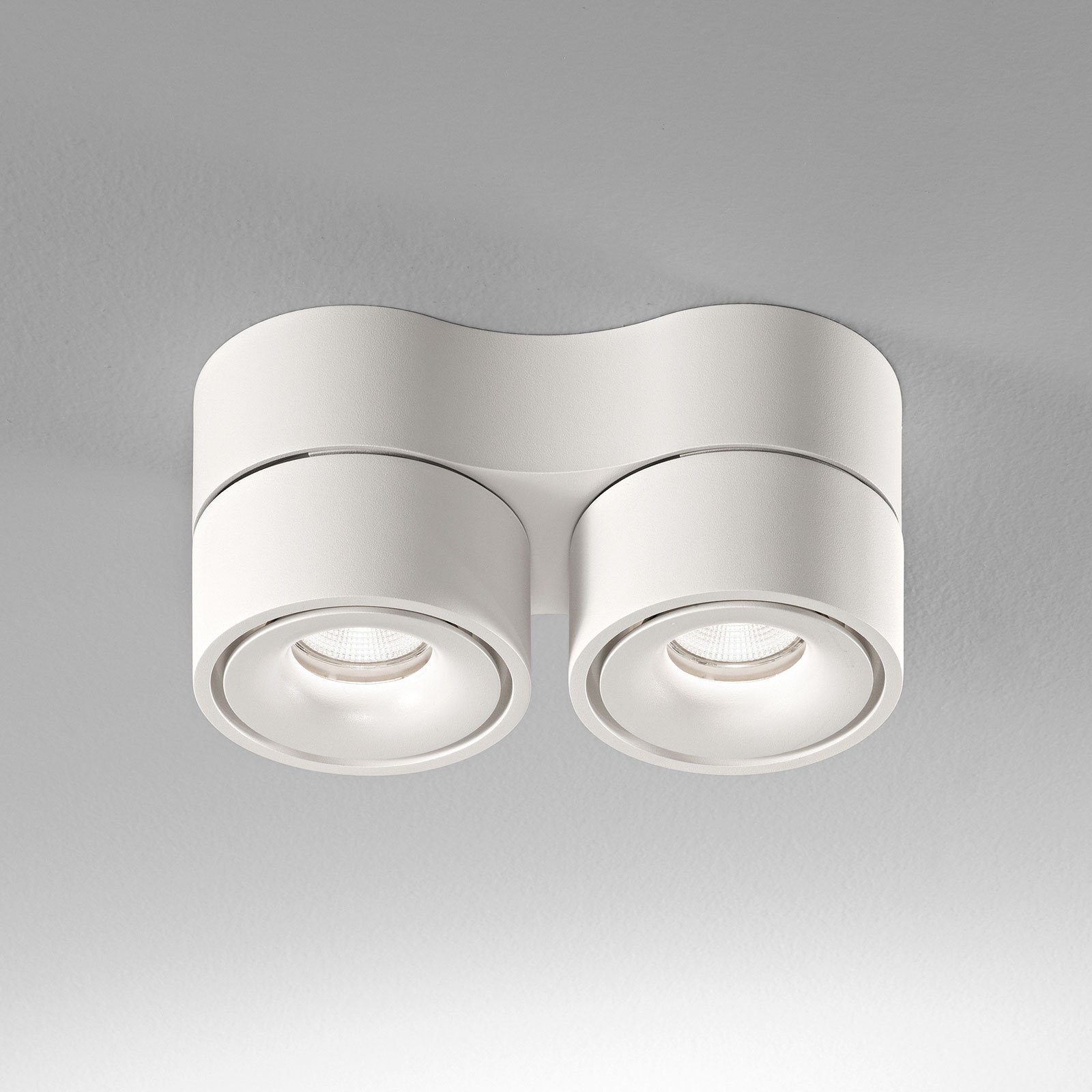 Egger Clippo Duo LED downlight, white, 2,700 K