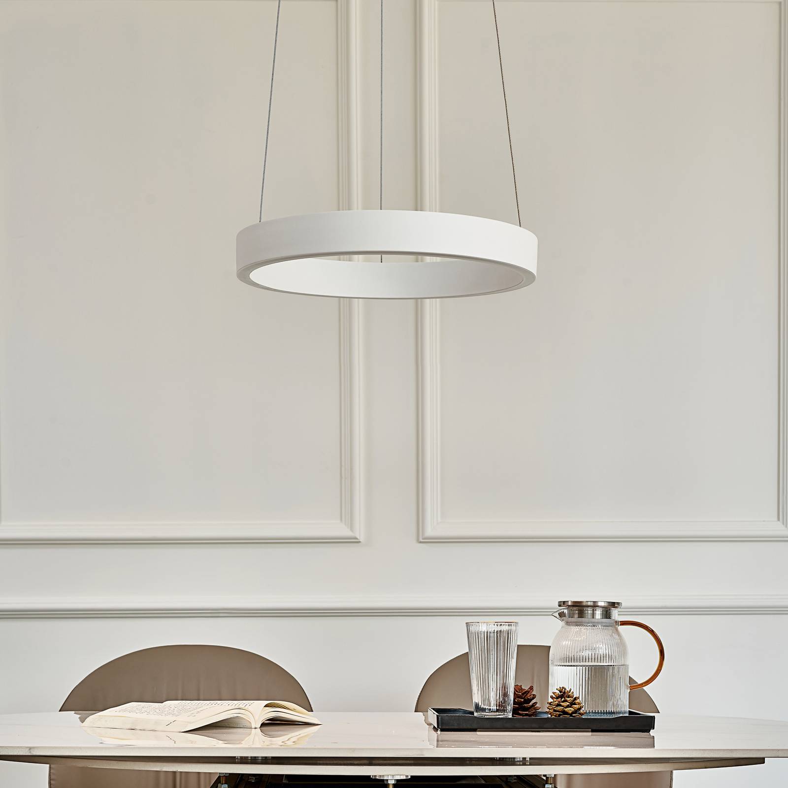 Photos - Chandelier / Lamp Arcchio Answin LED pendant light 26.4 W white 